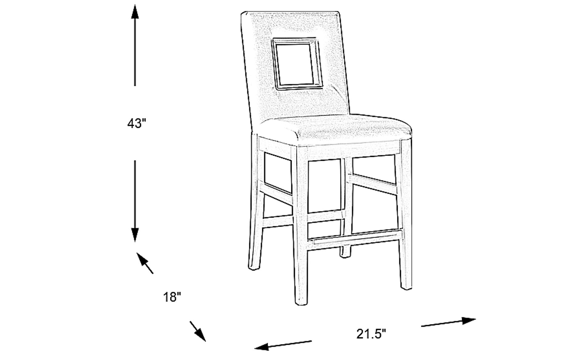 Dimension Image. Please refer to the Dimension Tab on this page for dimension details.