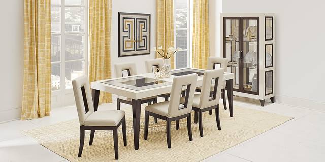 Savona White Upholstered Side Chair - Thumbnail - Image 2