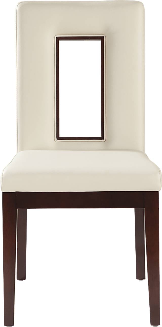 Savona White Upholstered Side Chair - Thumbnail - Image 3