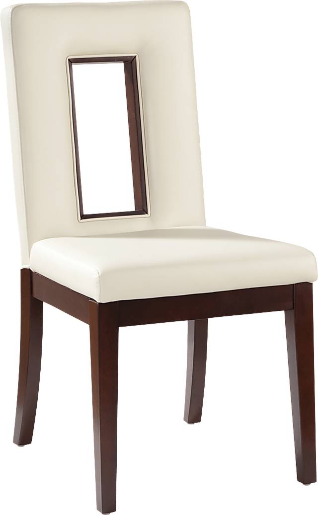 Savona White Upholstered Side Chair - Thumbnail - Image 1
