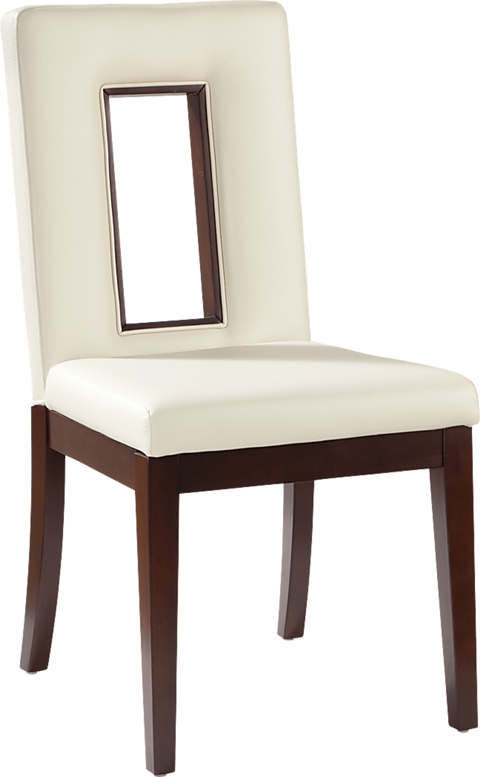 Savona White Upholstered Side Chair - Image 1