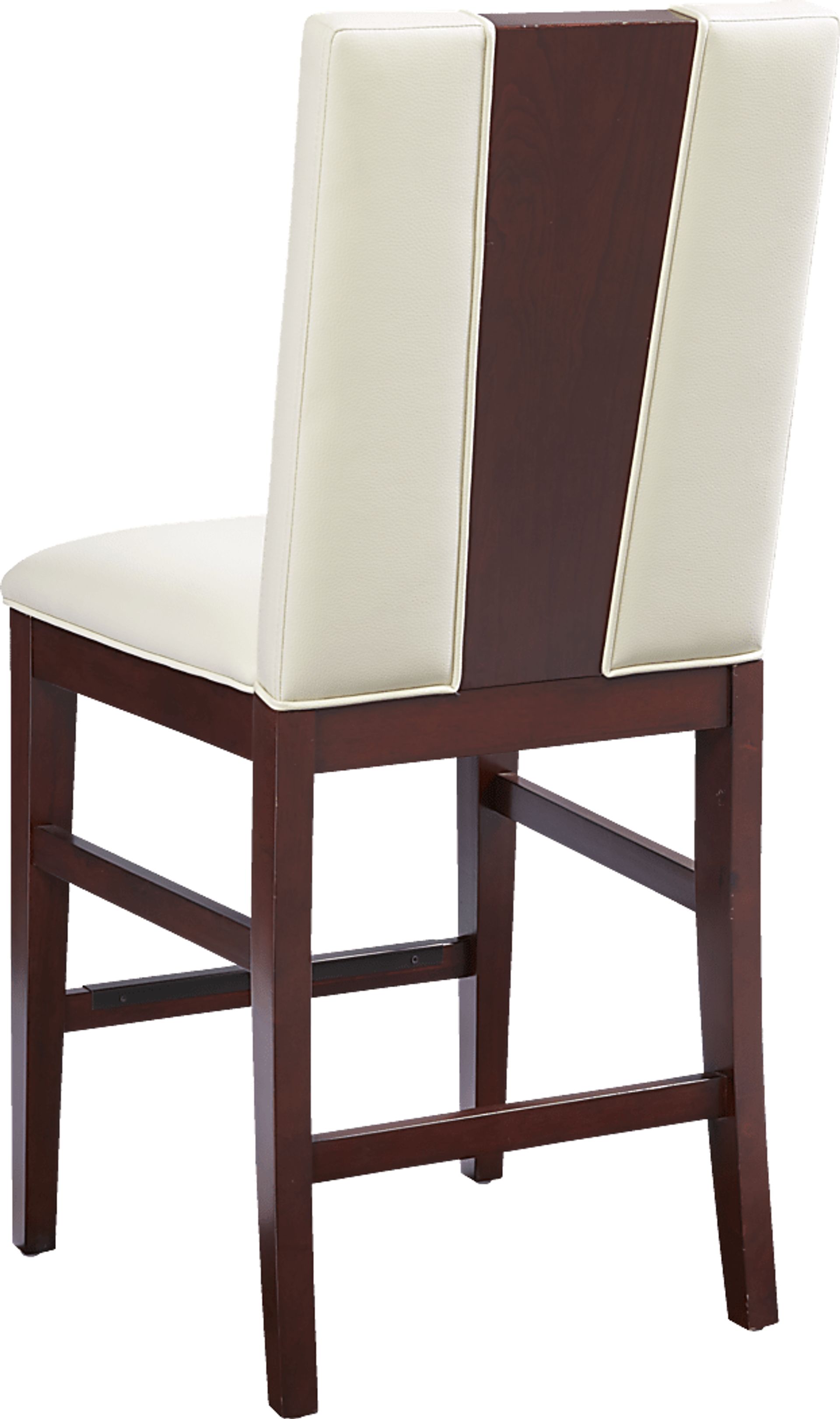 Savona White Wood Back Counter Height Stool - Image 3