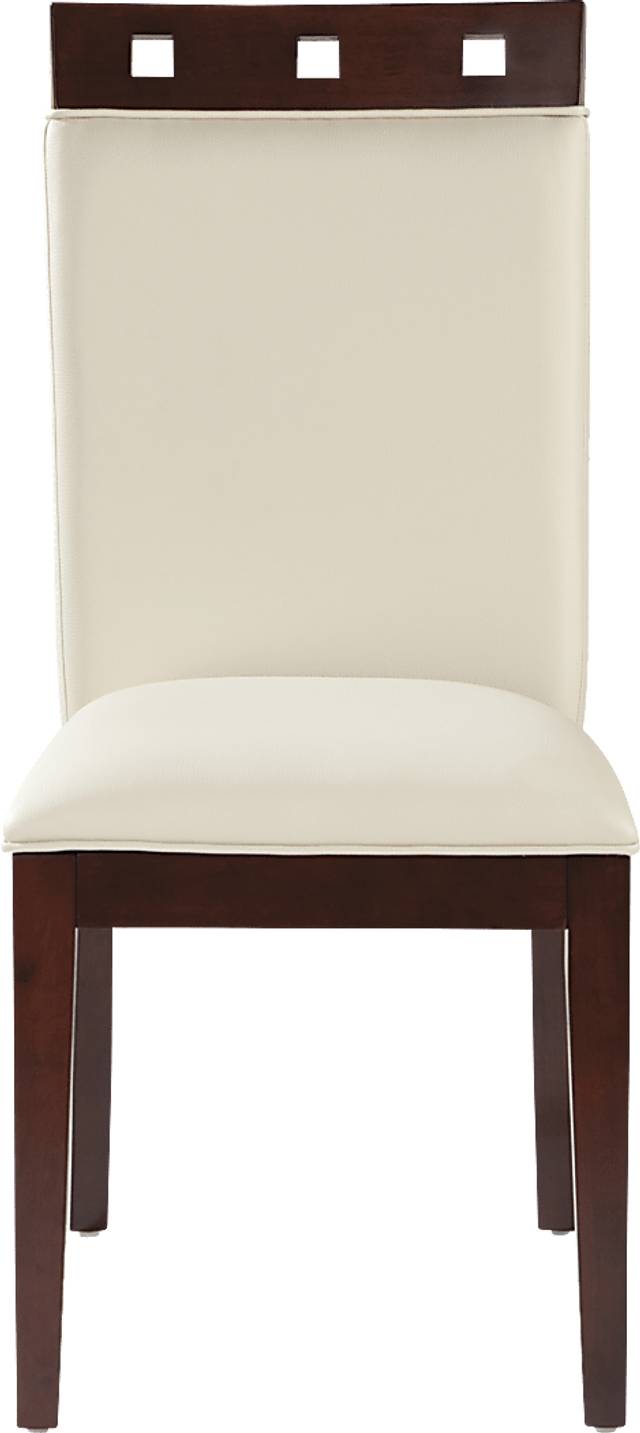 Savona Ivory 5 Pc Rectangle Dining Room with Wood Top Chairs - Thumbnail - Image 7