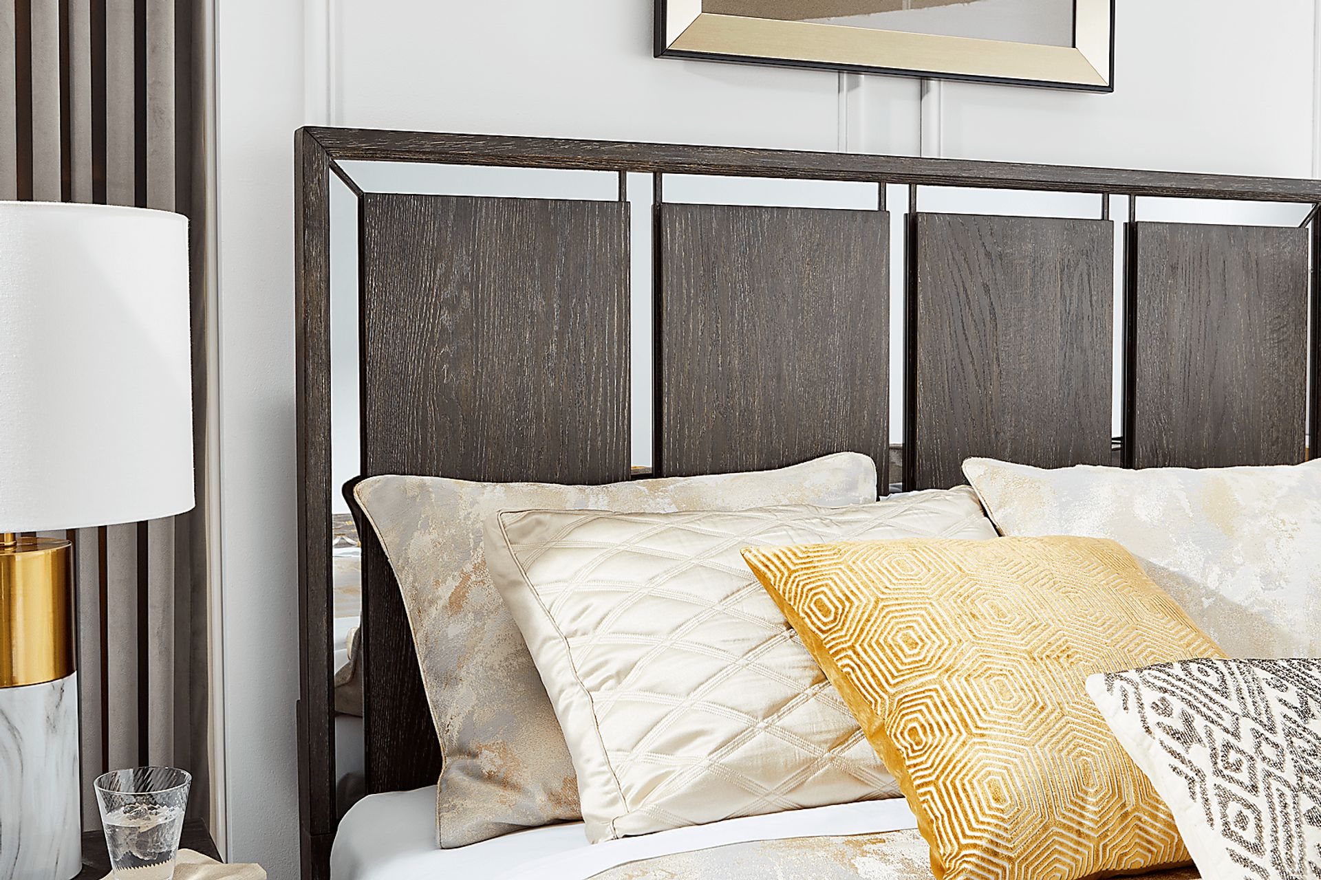 Savoy Creek Ash Gray 7 Pc King Panel Bedroom - Image 3