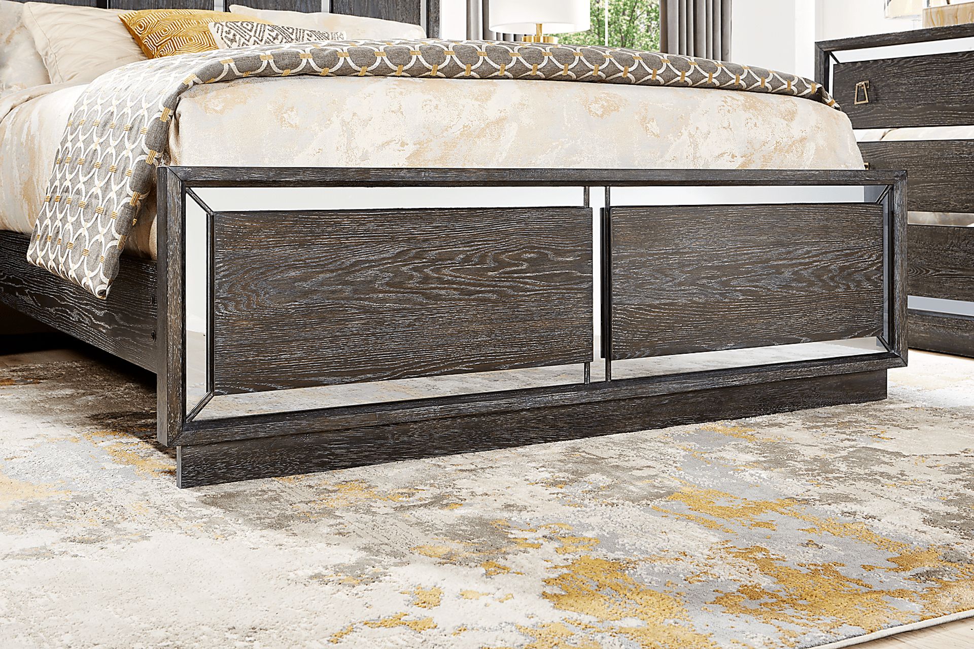 Savoy Creek Ash Gray 7 Pc King Panel Bedroom - Image 4