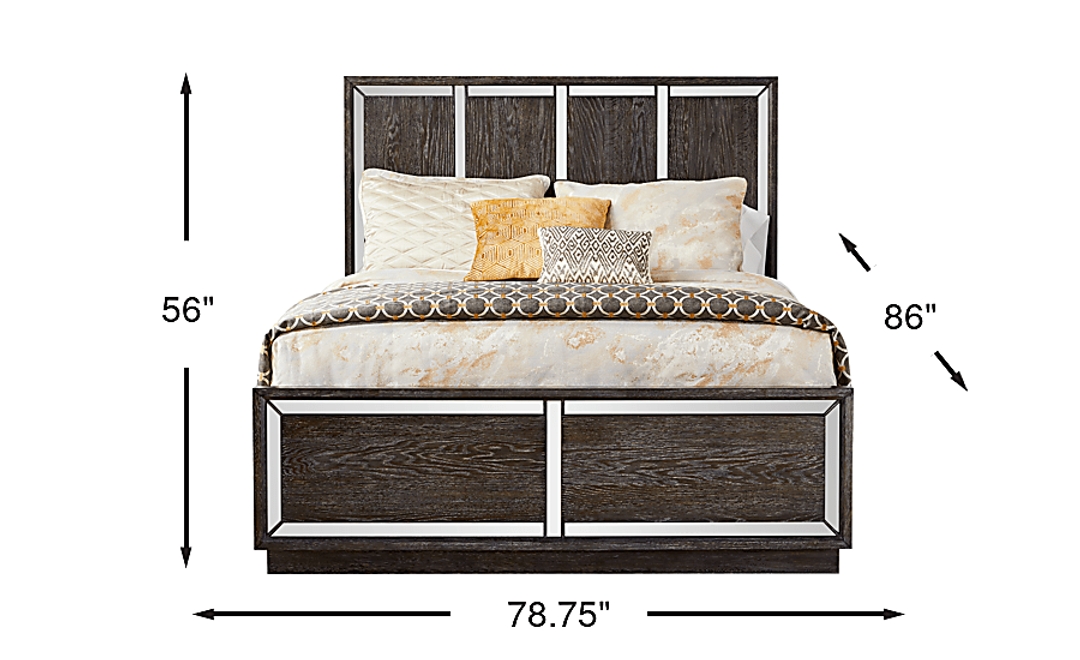 Savoy Creek Ash Gray 3 Pc King Panel Bed