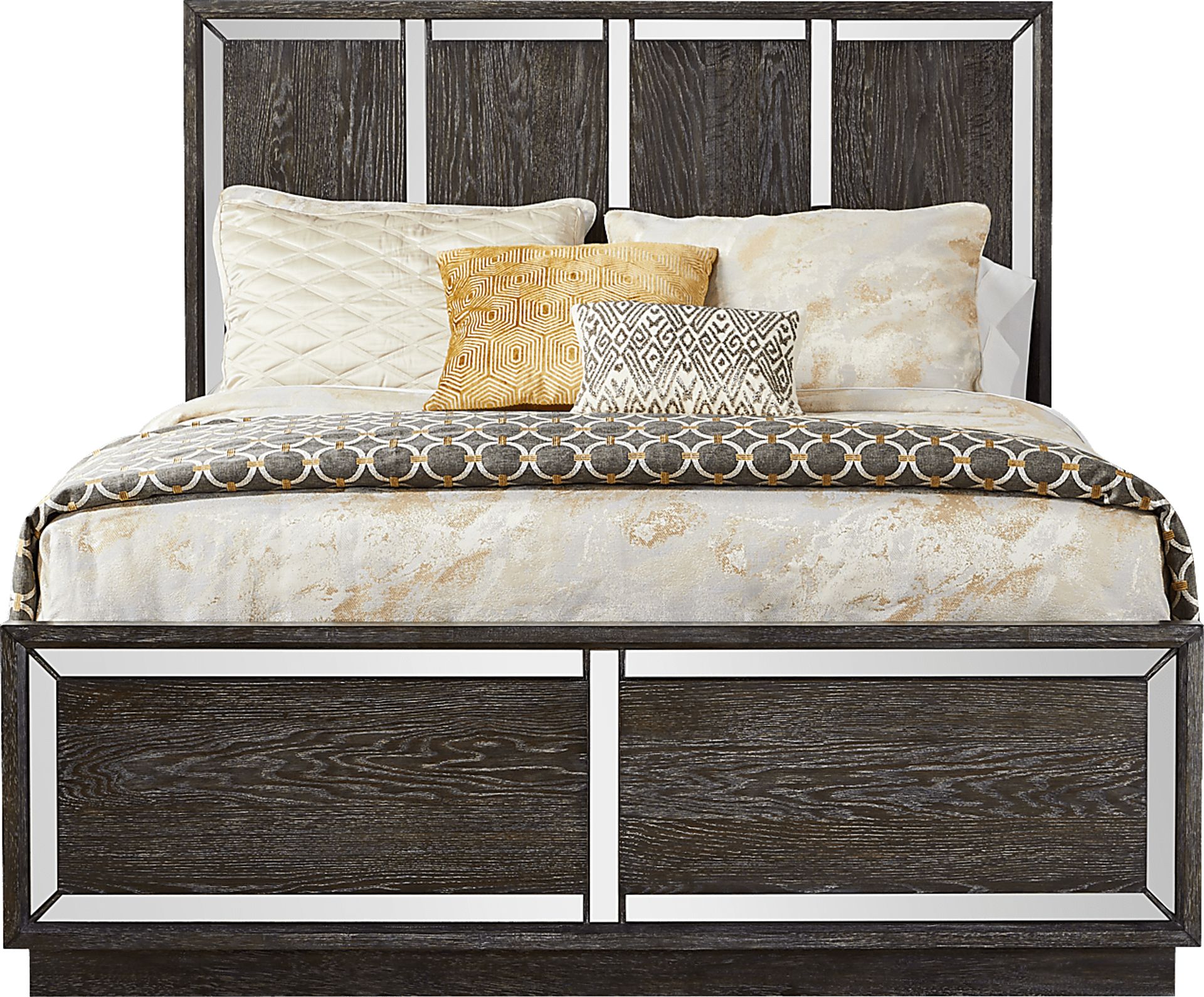 Savoy Creek Ash Gray 7 Pc King Panel Bedroom - Image 2