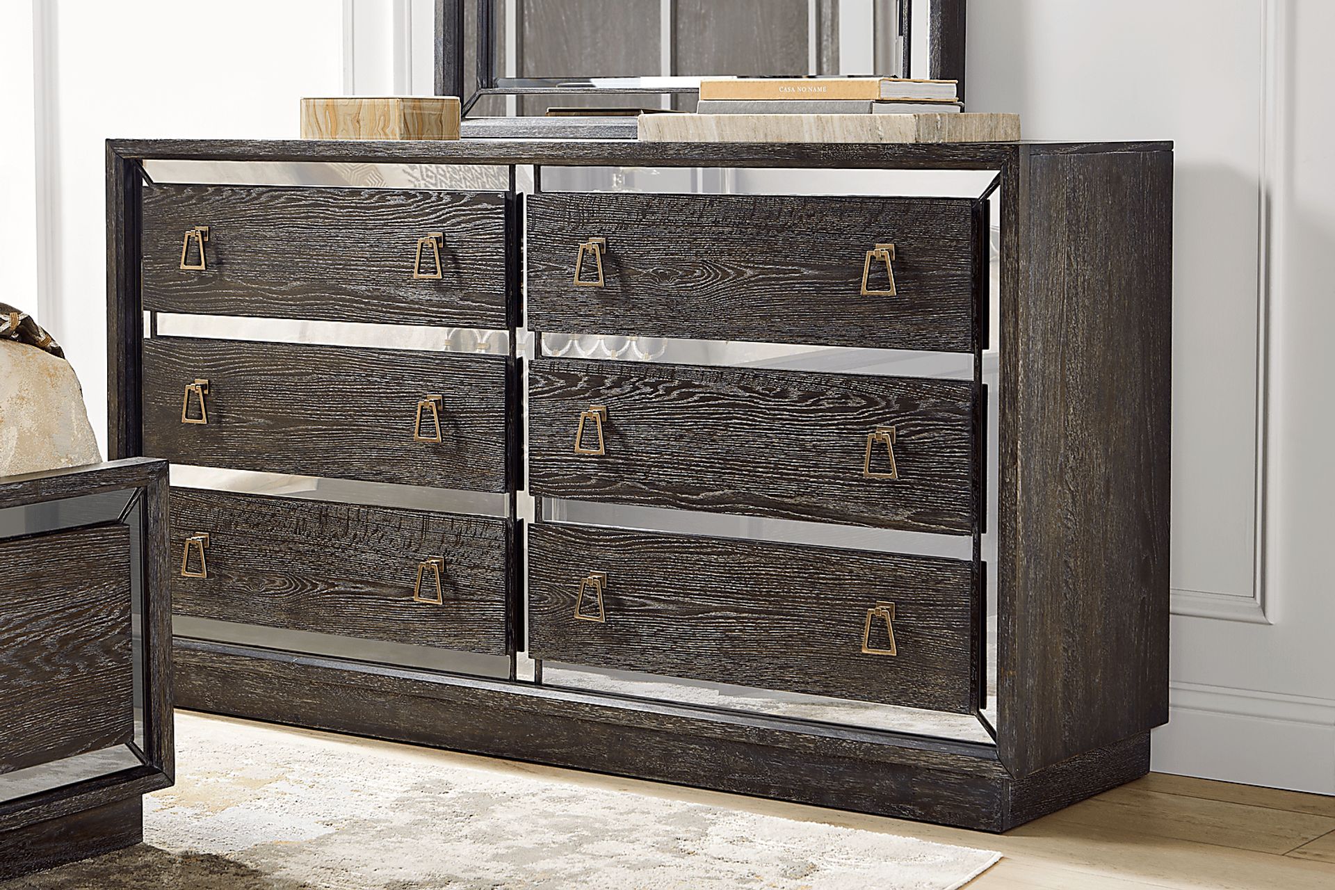 Savoy Creek Ash Gray 7 Pc King Panel Bedroom - Image 6