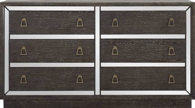 Savoy Creek Ash Gray 7 Pc King Panel Bedroom - Thumbnail - Image 5
