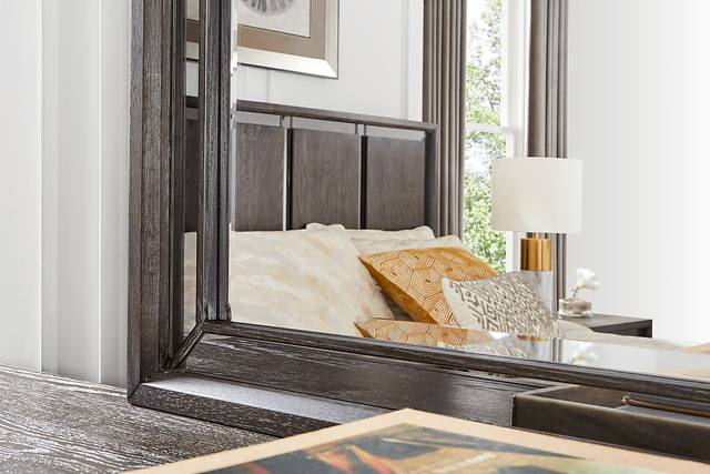 Savoy Creek Ash Gray 7 Pc King Panel Bedroom - Thumbnail - Image 15
