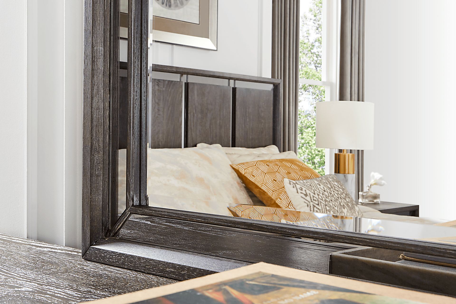 Savoy Creek Ash Gray 7 Pc King Panel Bedroom - Image 15