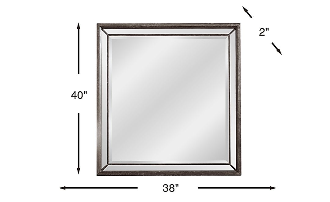Savoy Creek Ash Gray Mirror
