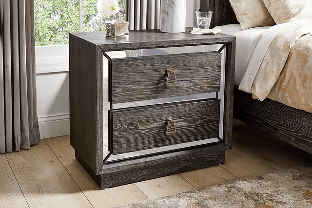 Savoy Creek Ash Gray 7 Pc King Panel Bedroom - Thumbnail - Image 11
