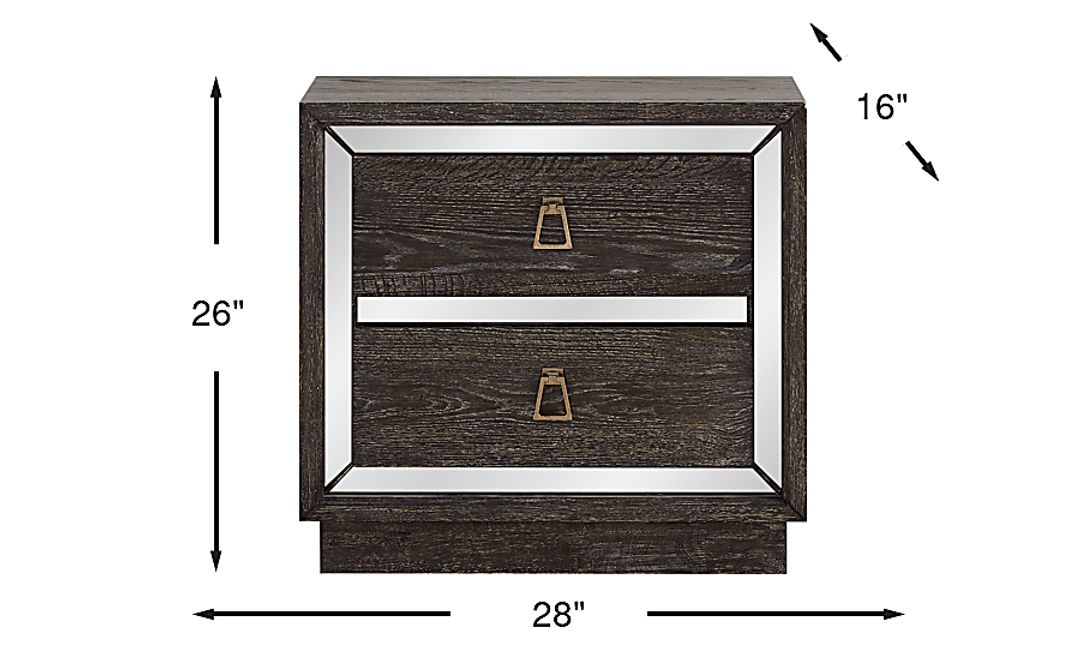 Savoy Creek Ash Gray Nightstand
