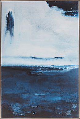 Sawanson Blue Framed Canvas Art