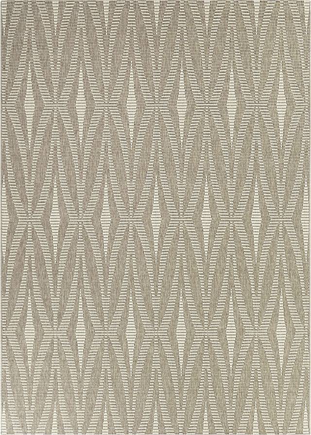 Sawtelle Taupe 5'3 x 7' Indoor/Outdoor Rug - Thumbnail - Image 1