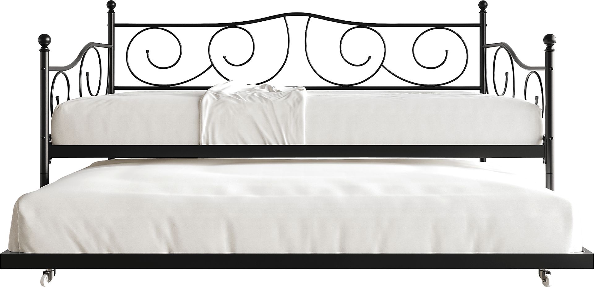 Sawwarers Black Daybed With Trundle - Image 3