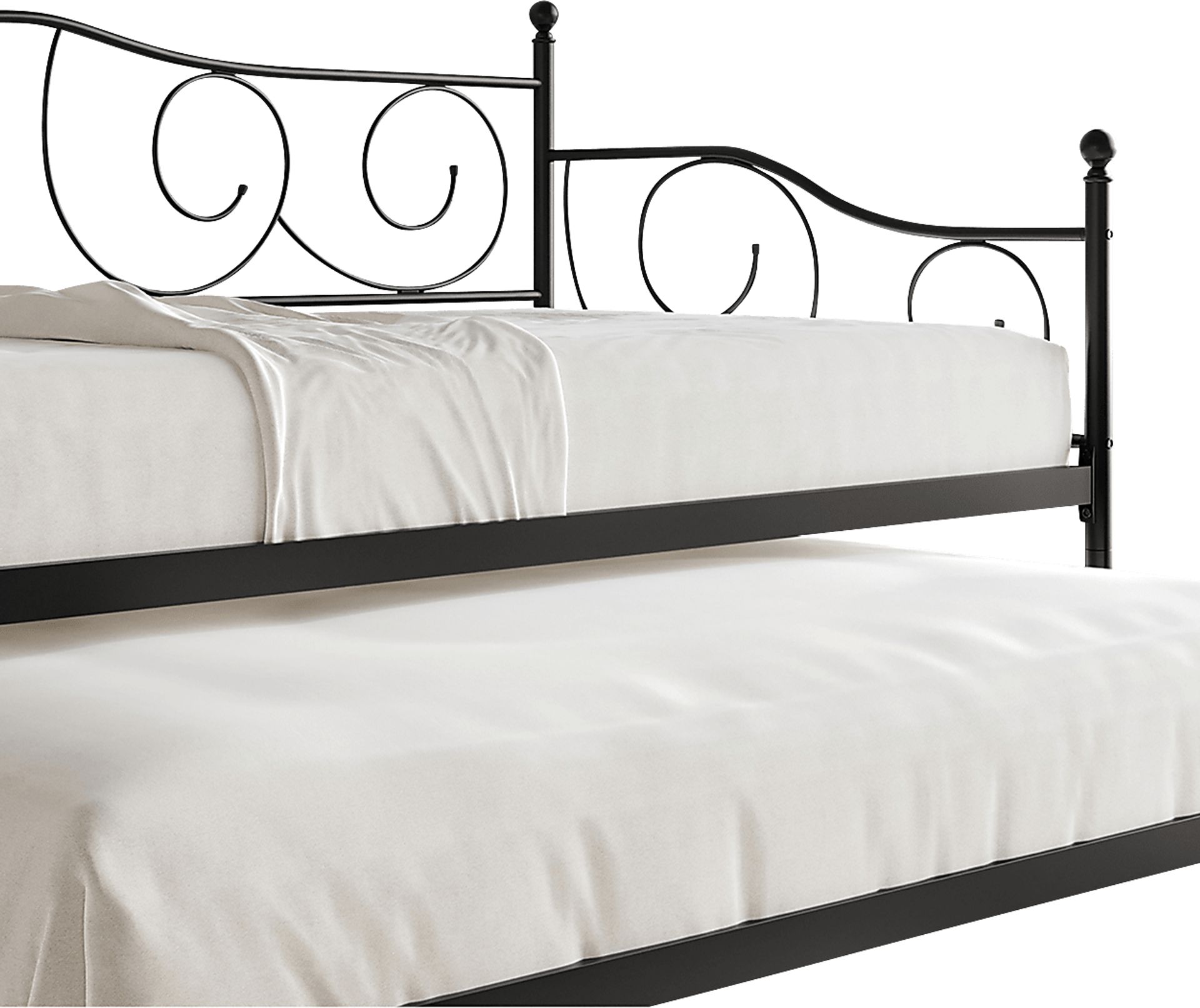 Sawwarers Black Daybed With Trundle - Image 4