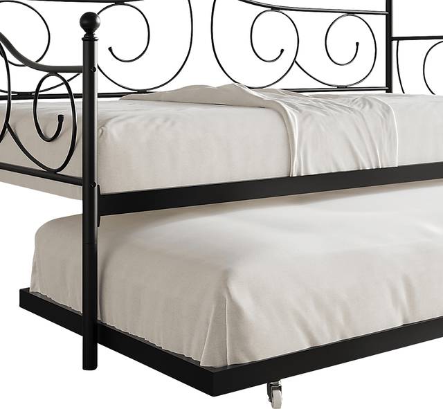 Sawwarers Black Daybed With Trundle - Thumbnail - Image 5
