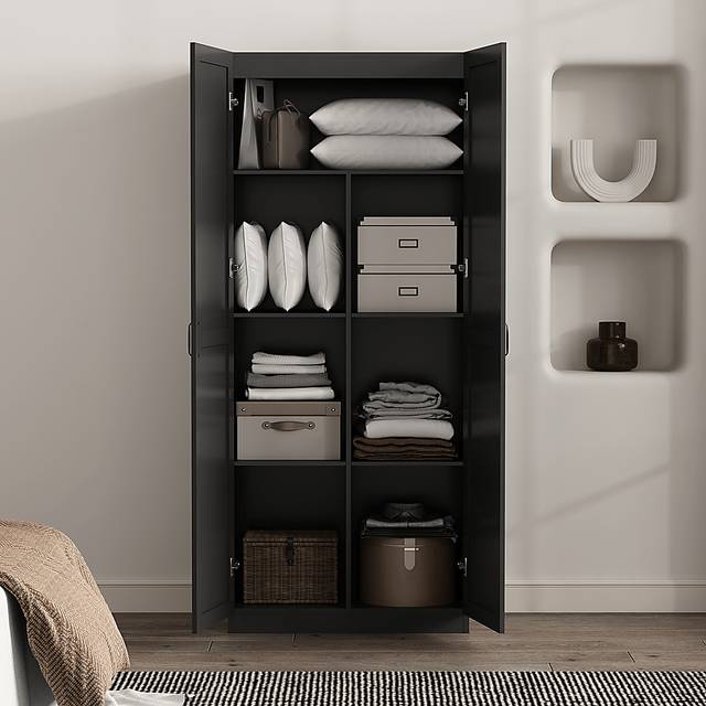 Sawwares I Black Storage Cabinet - Thumbnail - Image 2