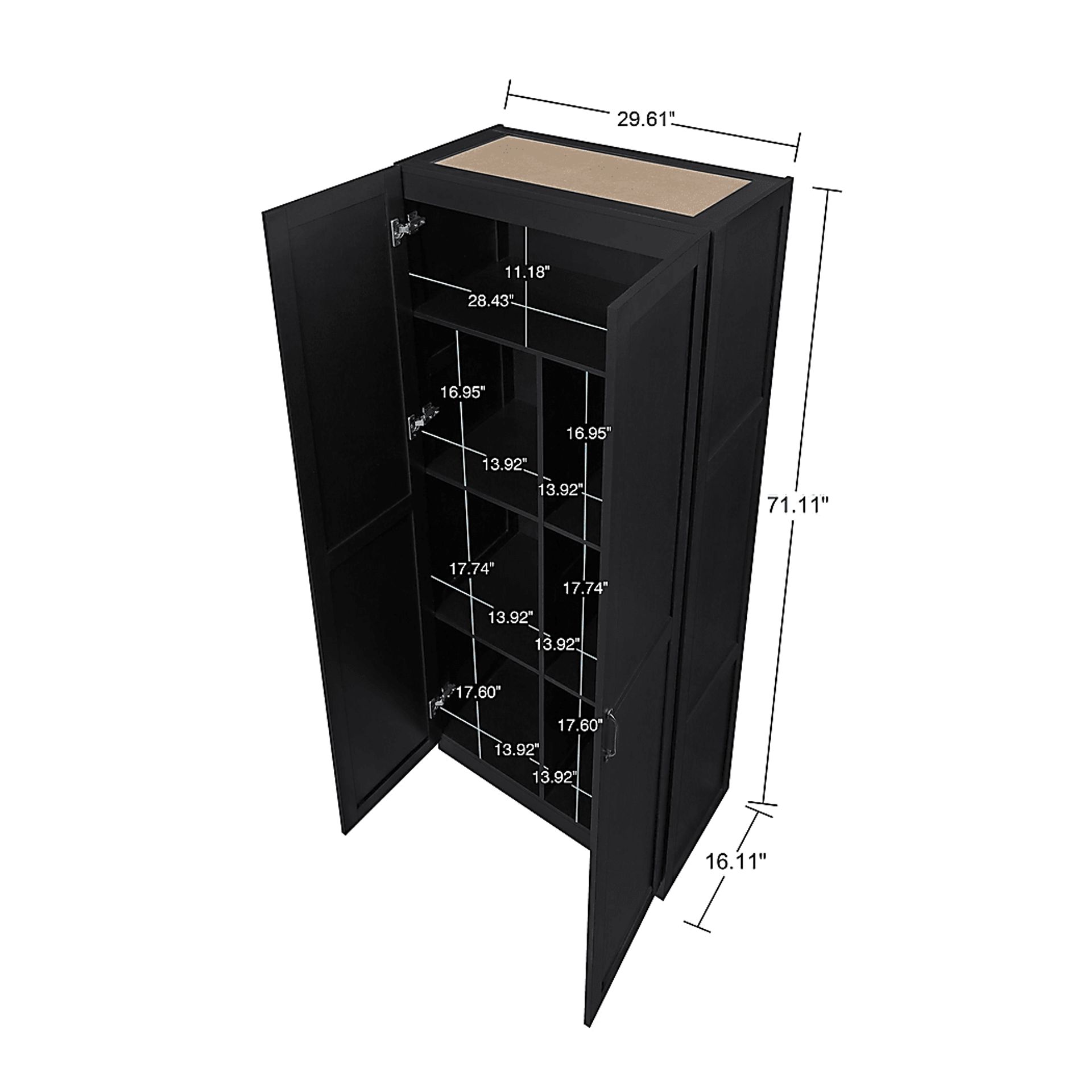 Sawwares I Black Storage Cabinet - Image 4