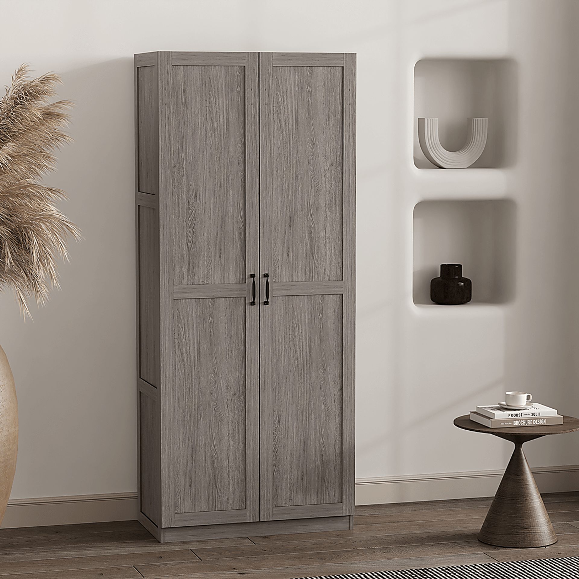 Sawwares I Gray Storage Cabinet - Image 2
