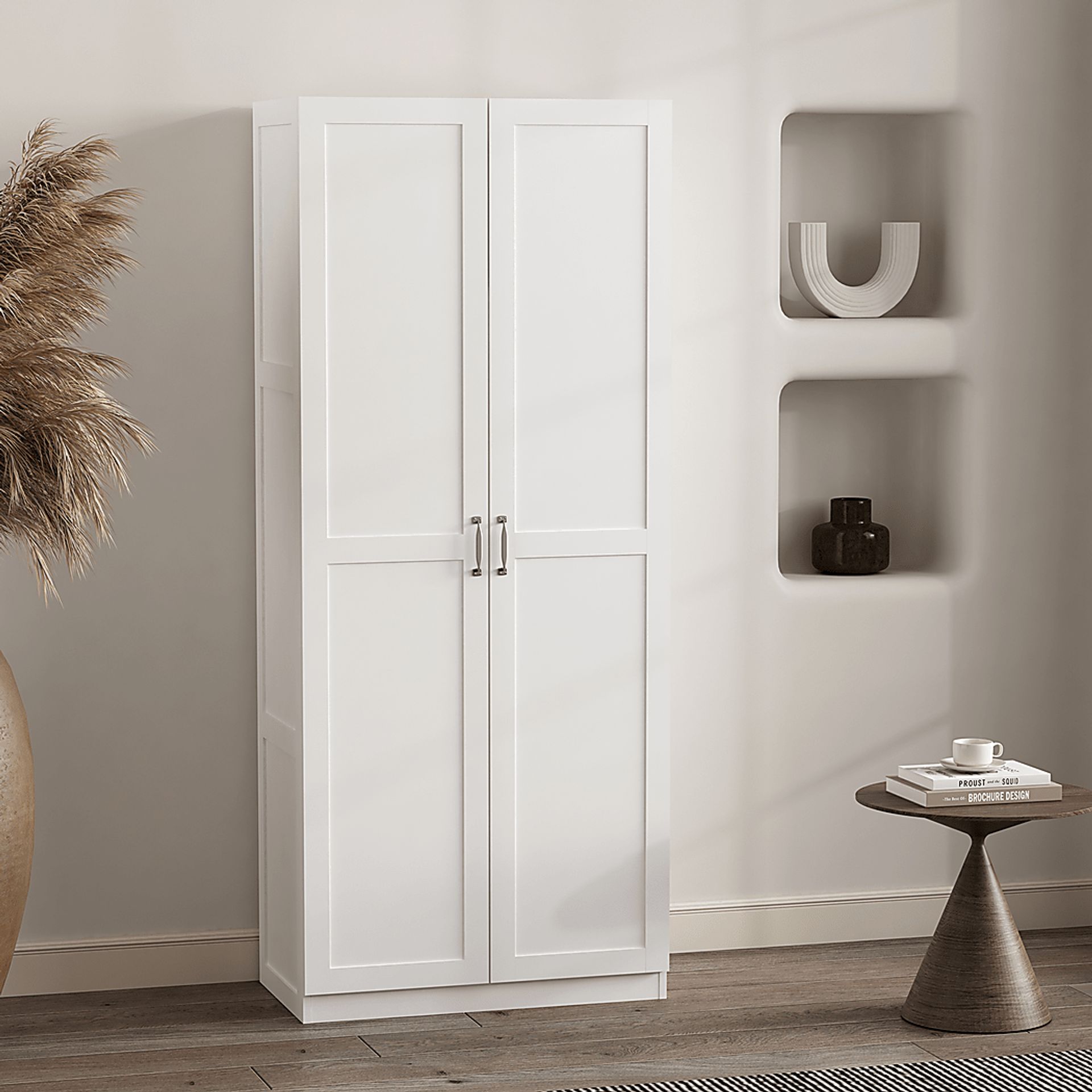 Sawwares I White Storage Cabinet - Image 5
