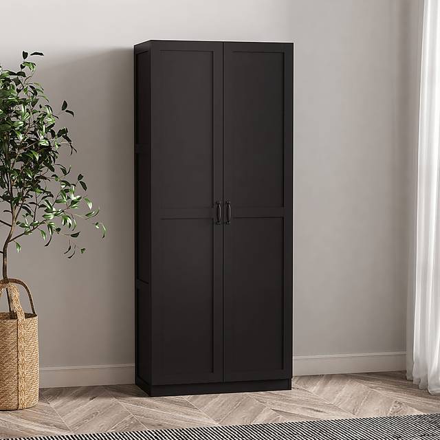 Sawwares II Black Storage Cabinet - Thumbnail - Image 2