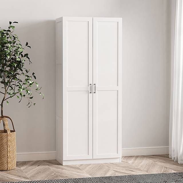 Sawwares II White Storage Cabinet - Thumbnail - Image 2