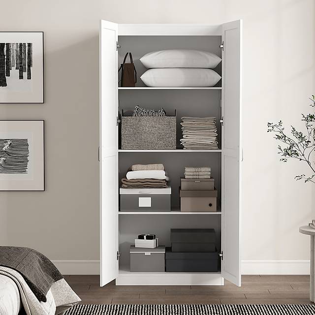 Sawwares II White Storage Cabinet - Thumbnail - Image 3