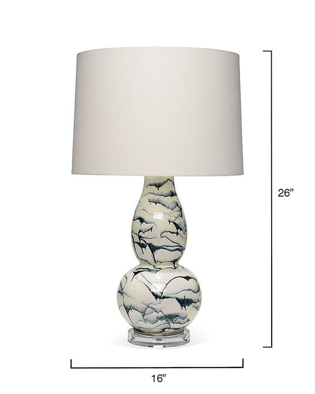 Sayders Home Blue Lamp - Thumbnail - Image 4