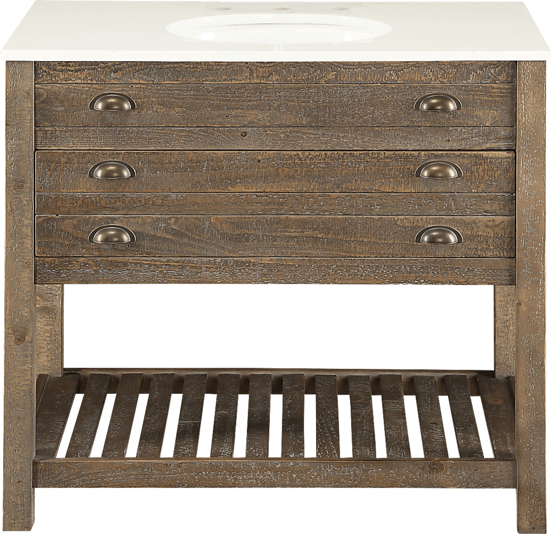 Sayecreek Brown 36 in. Bathroom Vanity - Image 2