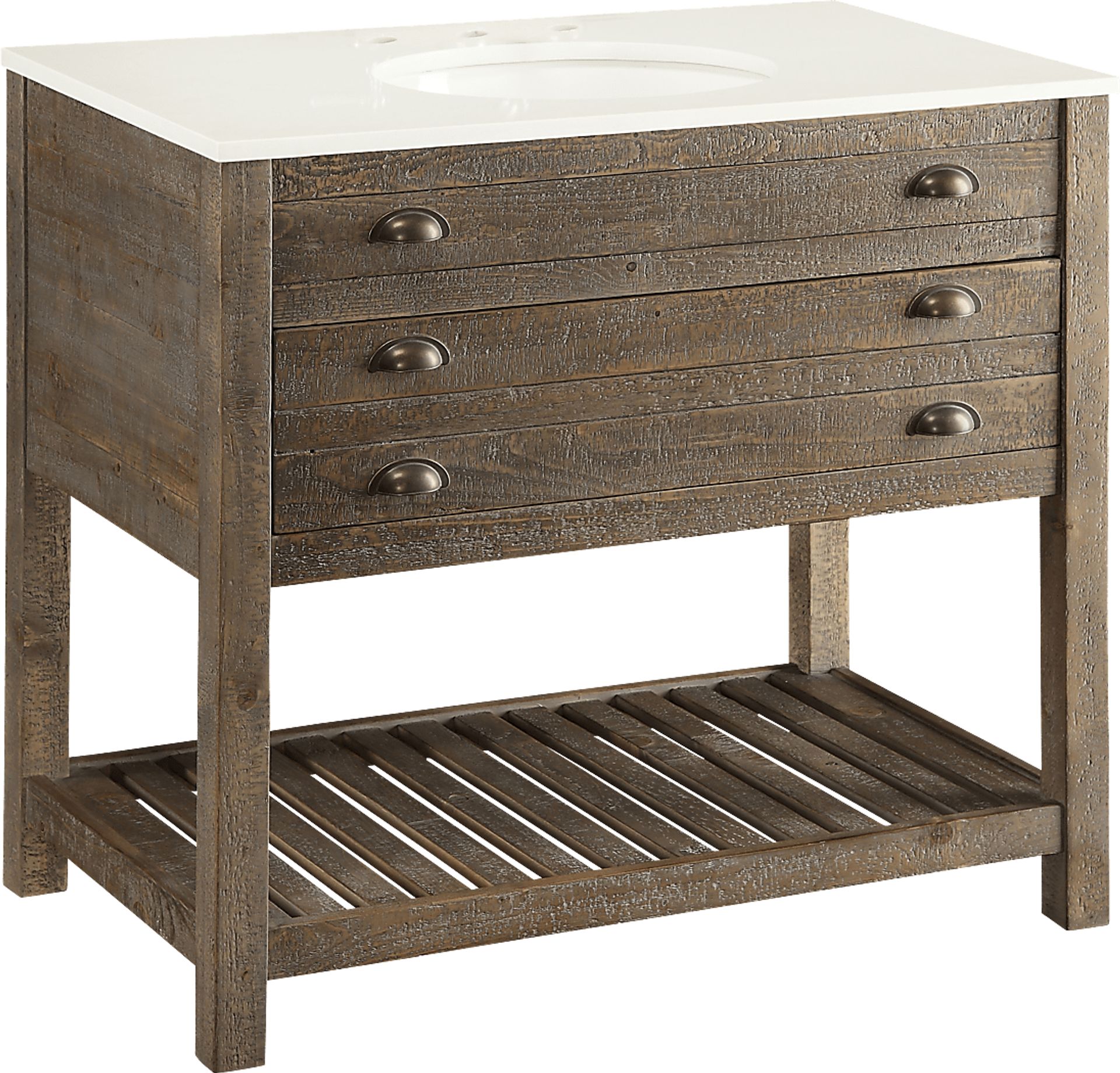 Sayecreek Brown 36 in. Bathroom Vanity - Image 1