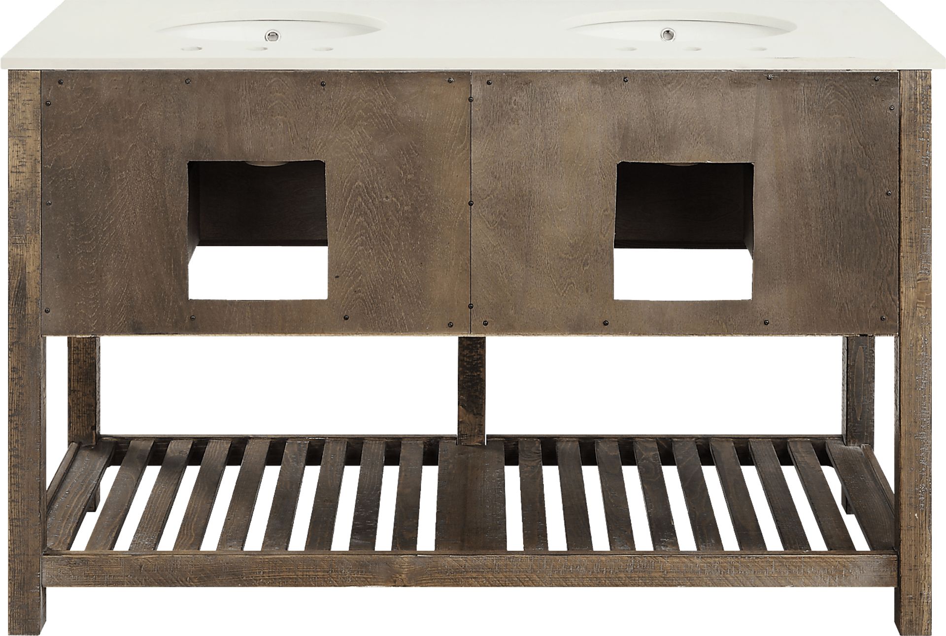 Sayecreek Brown 57 in. Bathroom Vanity - Image 4
