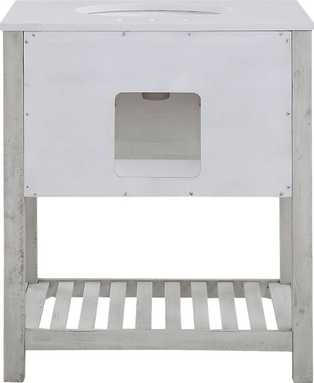 Sayecreek White 30 in. Bathroom Vanity - Thumbnail - Image 5