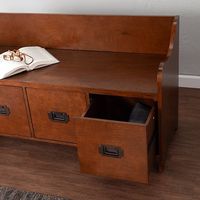 Sayerton Brown Accent Bench - Thumbnail - Image 3