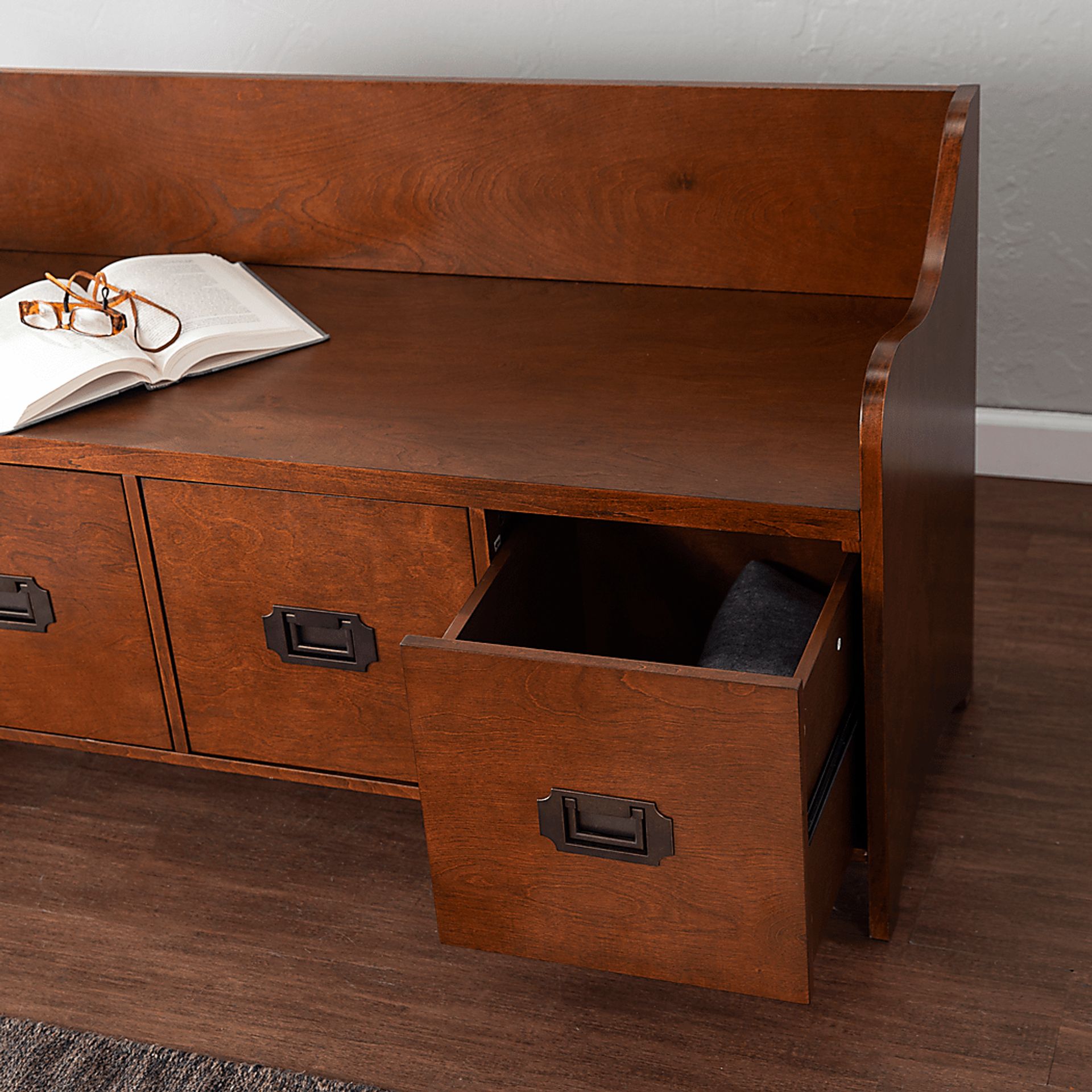 Sayerton Brown Accent Bench - Image 3