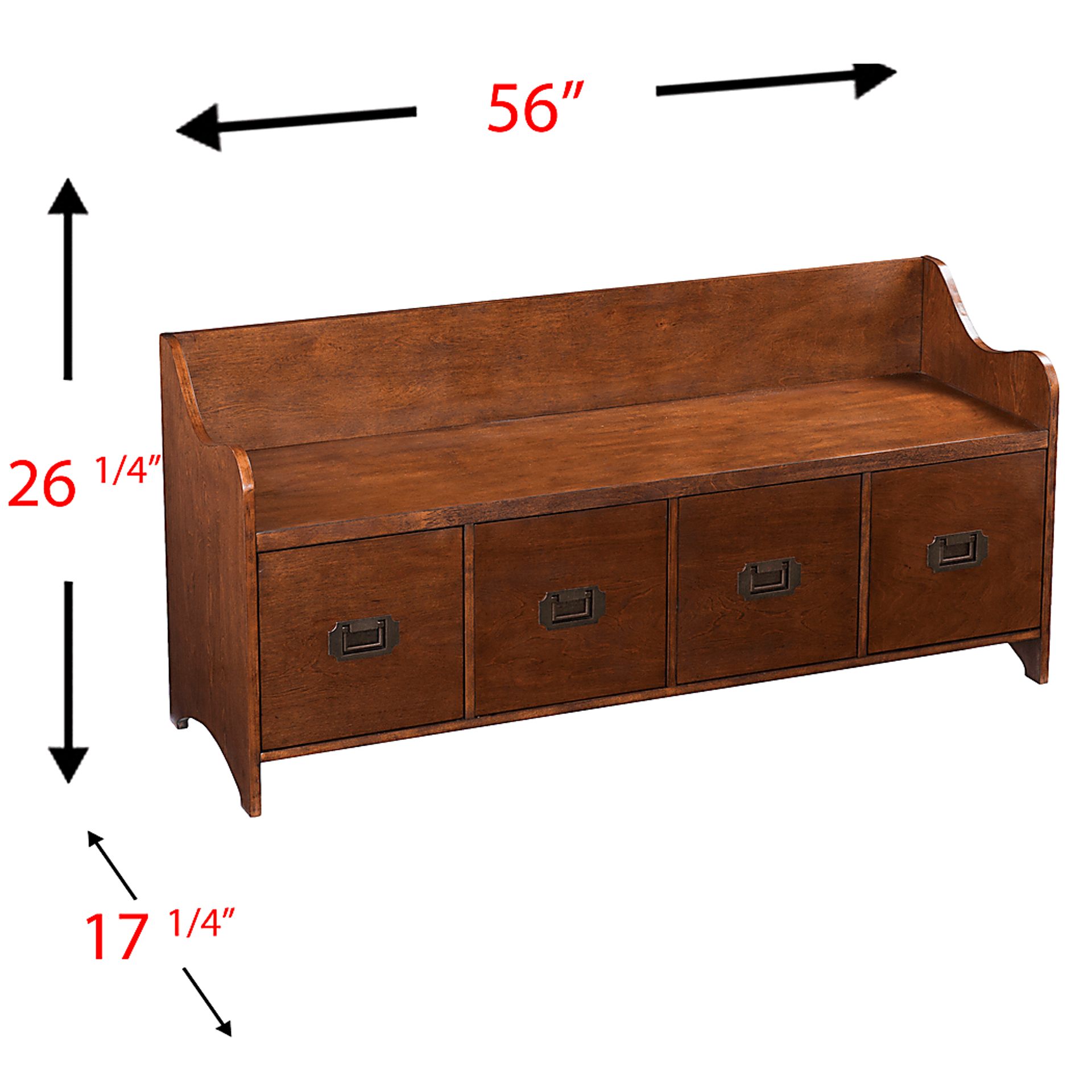 Sayerton Brown Accent Bench - Image 5