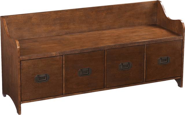 Sayerton Brown Accent Bench - Thumbnail - Image 1
