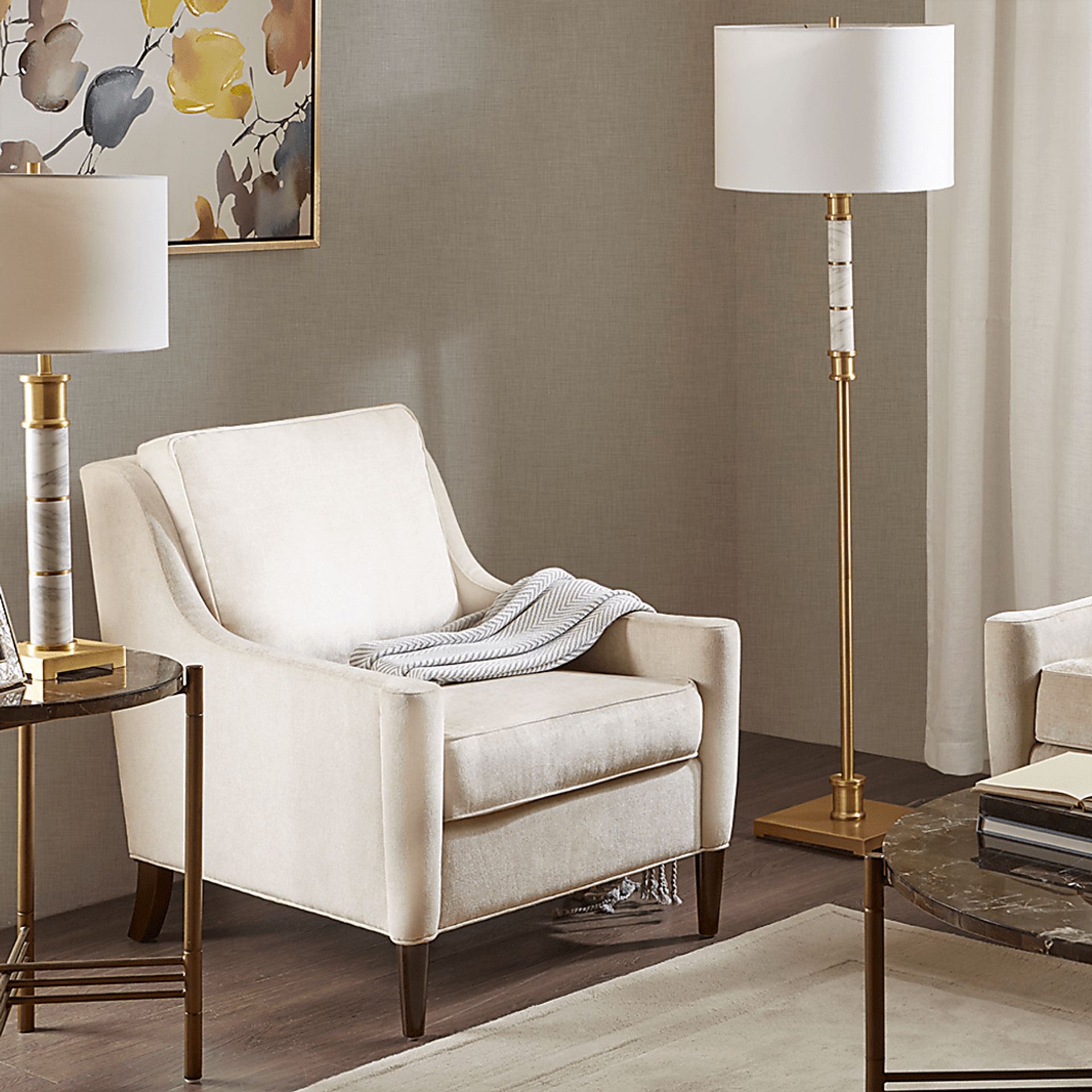 Sayles Gray Accent Chair - Image 2