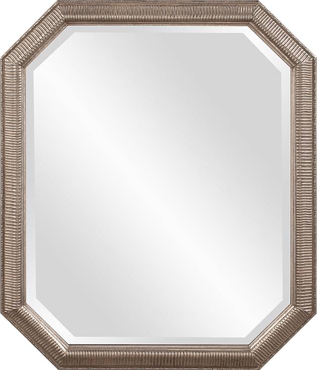 Sayna Silver Octagonal Mirror - Thumbnail - Image 1