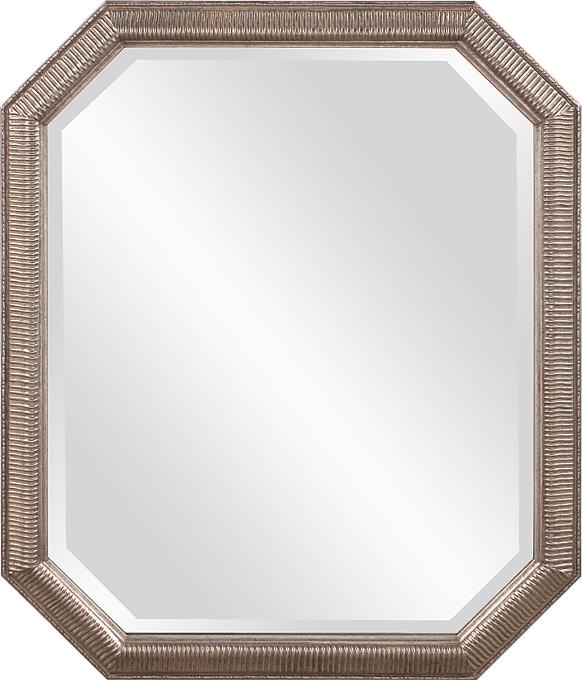 Sayna Silver Octagonal Mirror - Image 1