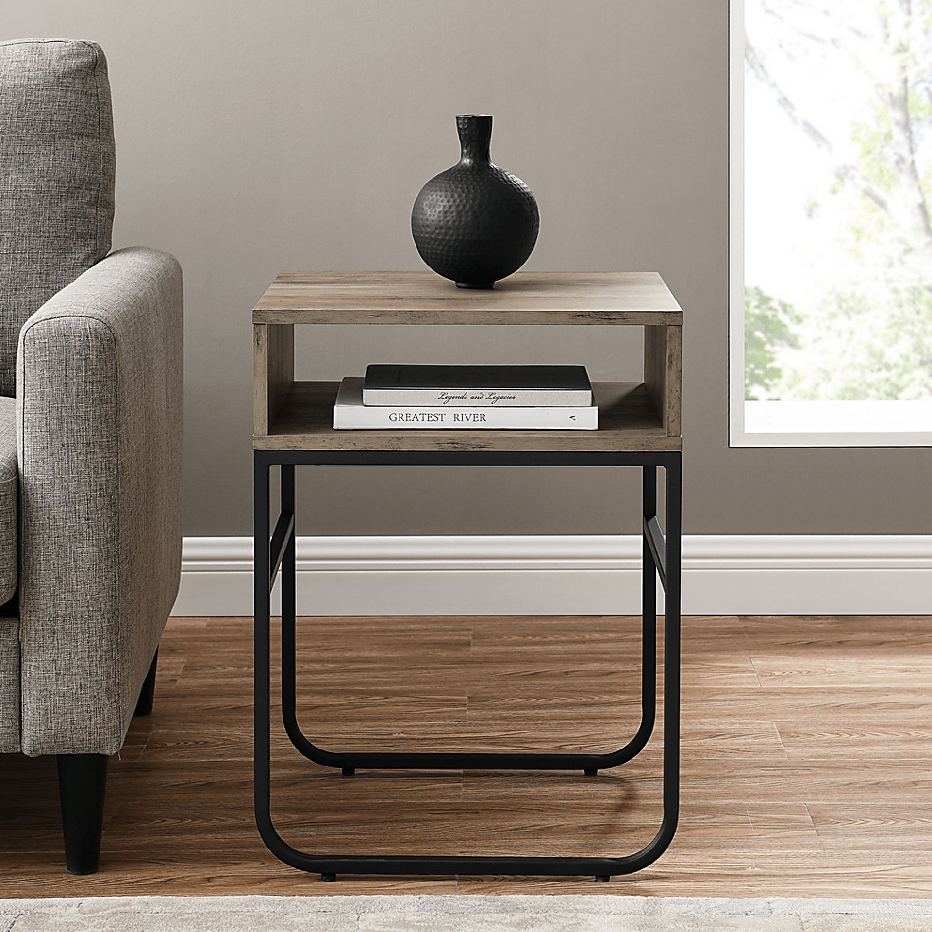 Sayward Gray End Table - Image 4