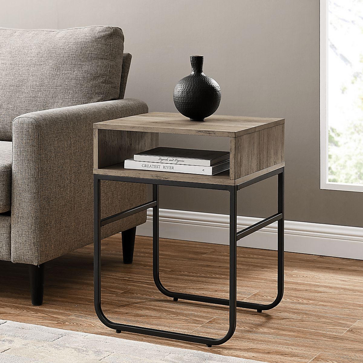 Sayward Gray End Table | Rooms to Go