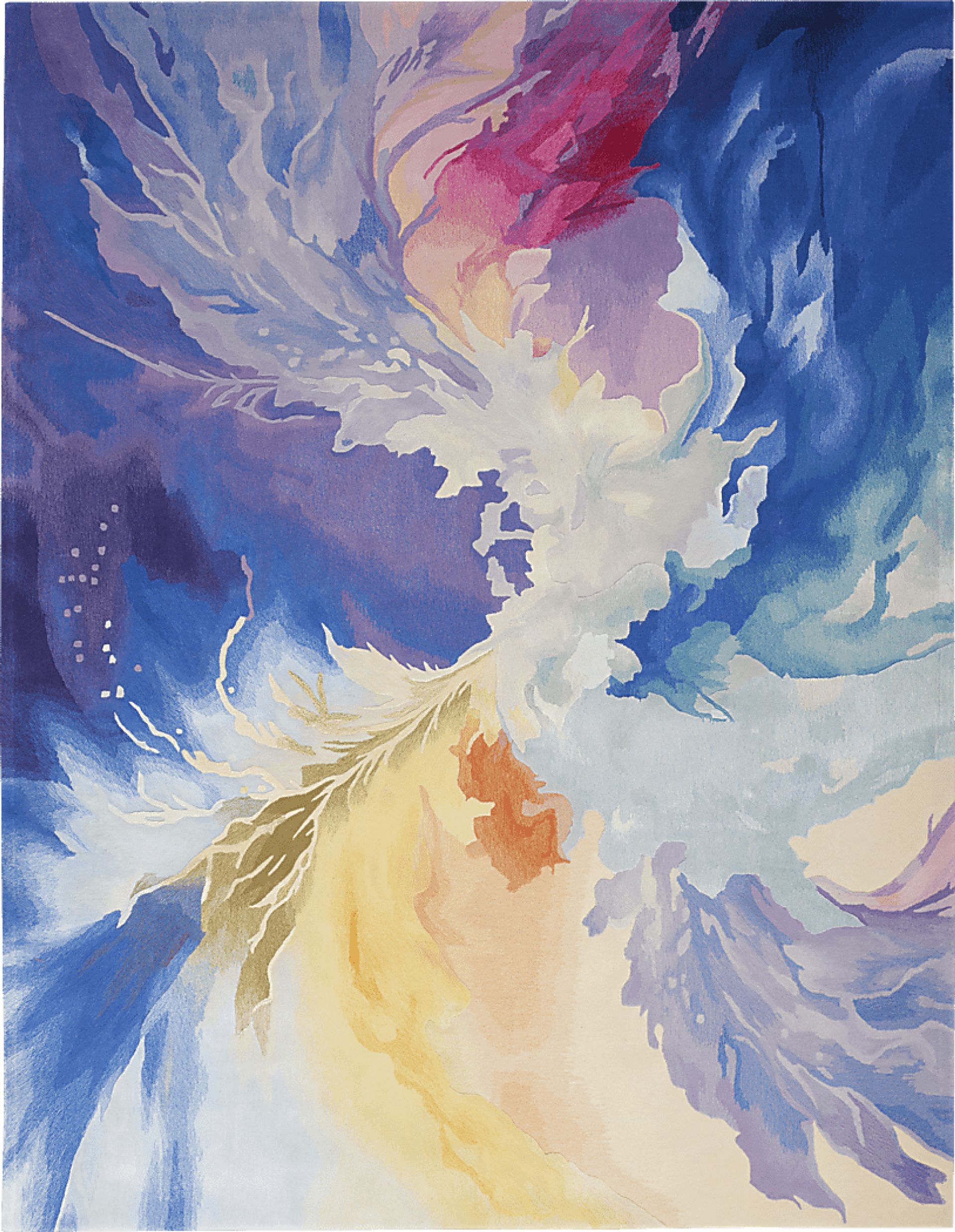 Scaqui Blue/Multi 7'9 x 9'9 Rug - Image 1
