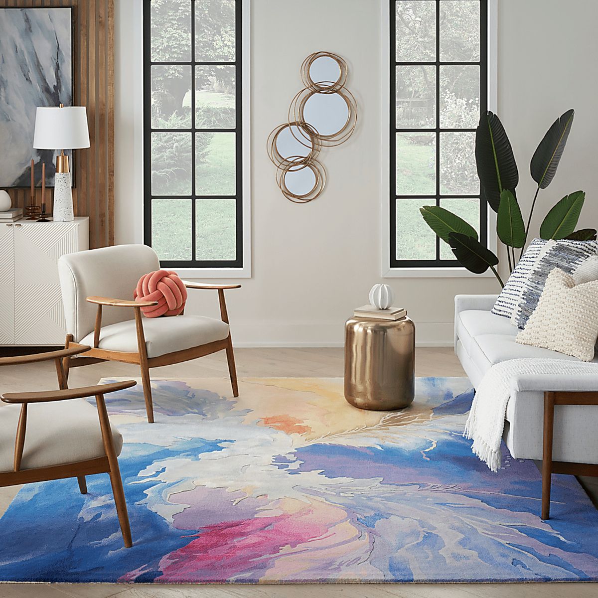 Scaqui Blue,Multi Rugs | Rooms to Go