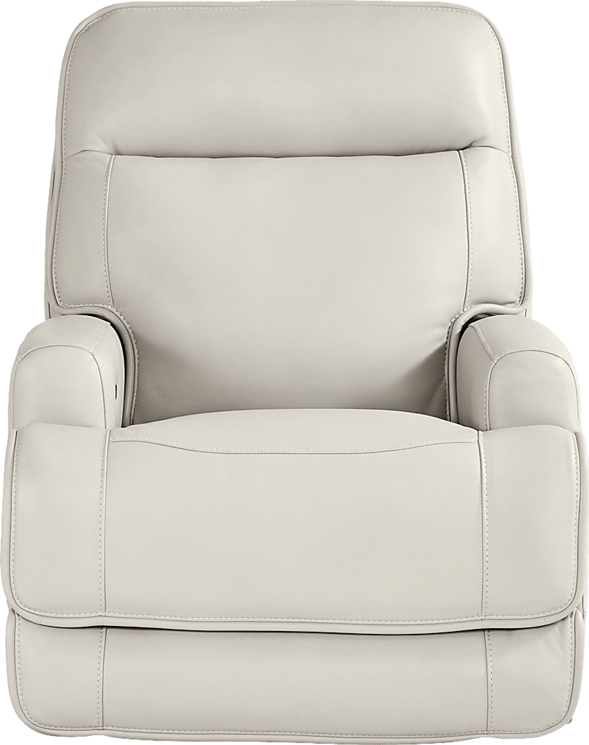 Scarborough Beige Leather Dual Power Recliner - Image 2