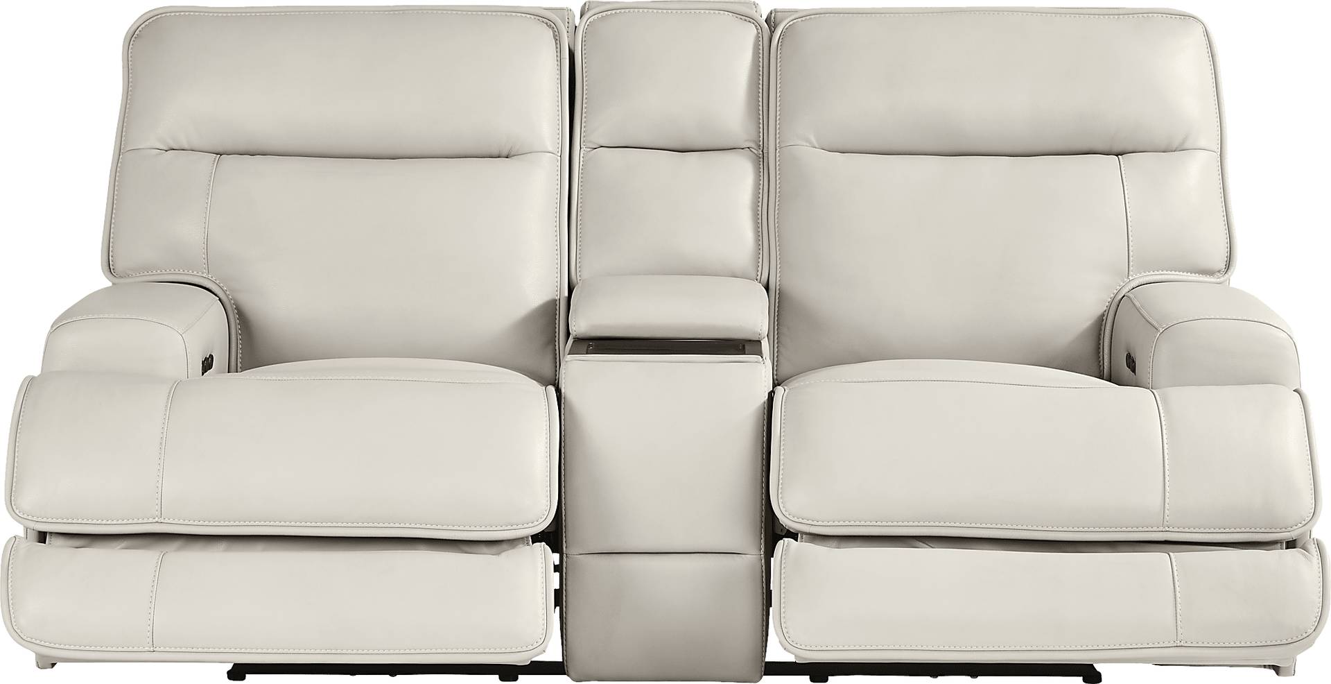 dual power reclining console loveseat