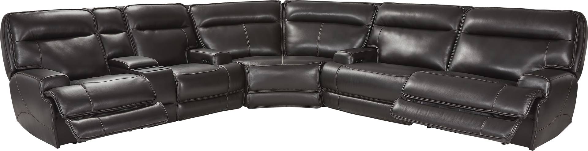 3 pc dual power reclining sectional