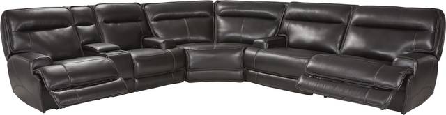Scarborough Black 3 Pc Dual Power Reclining Sectional - Thumbnail - Image 1